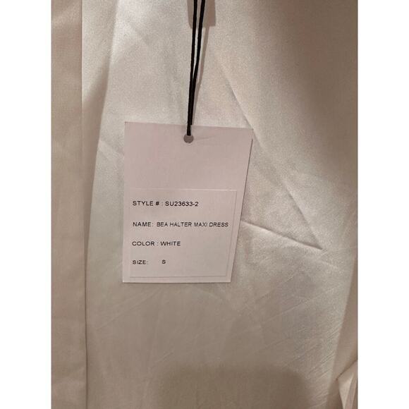 NWT Generation Love Bea Halter Maxi Dress White size Small - Picture 8 of 9